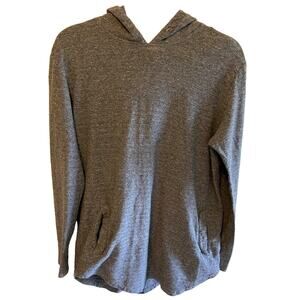 PacSun Gray Hooded Lightweight Thin Pullover Longer Fit Sweatshirt Size L